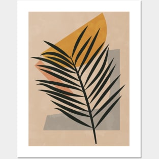 Palm Boho Plant, Abstract Palm Tree Leaf Posters and Art